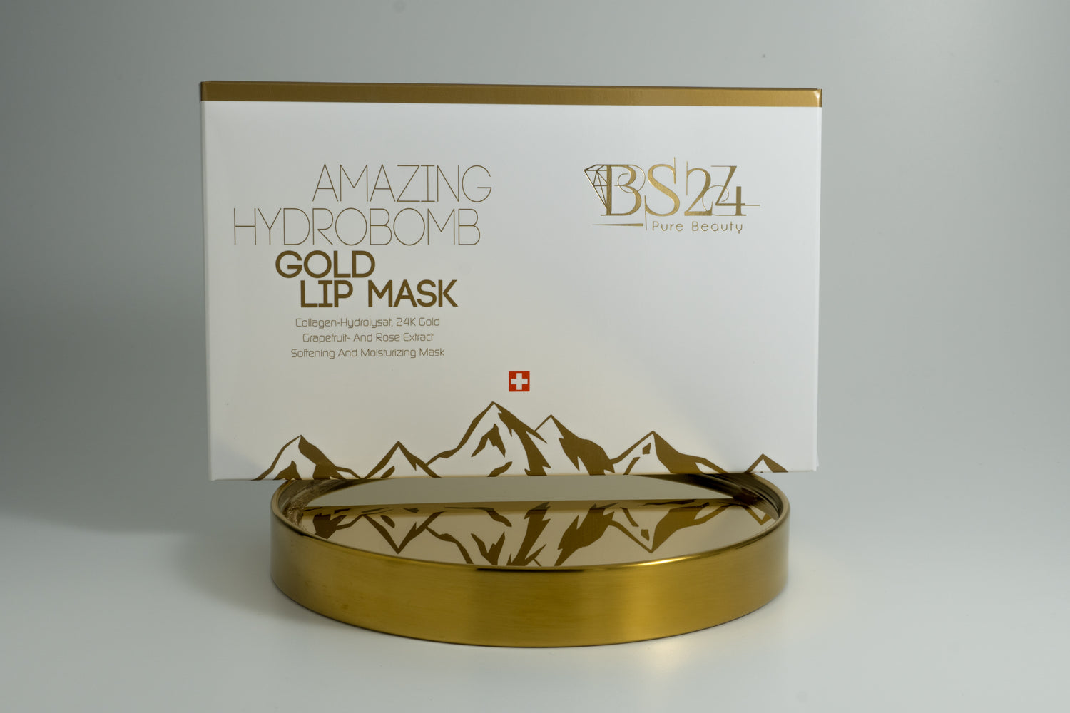 BS24 Pure Beauty Amazing Hydrobomb Gold Lip Mask