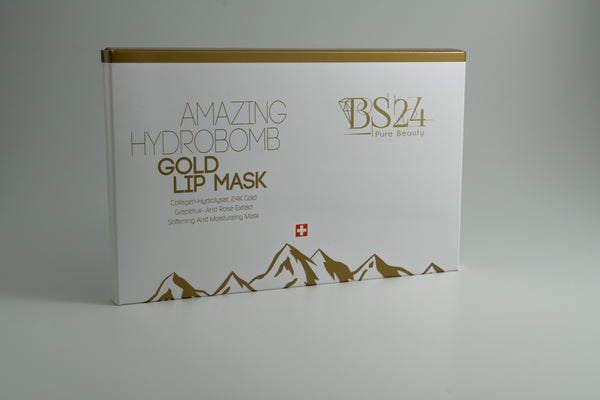 BS24 Pure Beauty Amazing Hydrobomb Gold Lip Mask